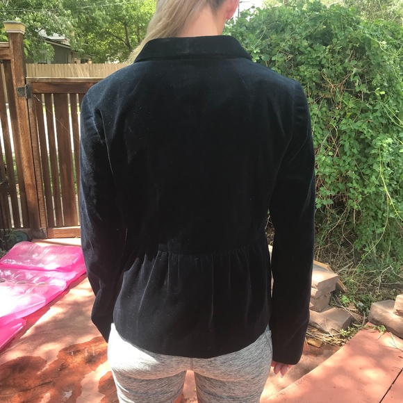 NEW J. Crew Blue Cotton Velvet Jacket - Picture 6 of 10